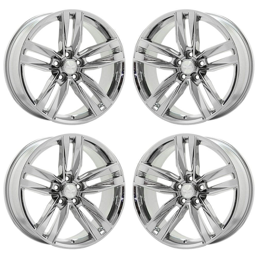 20" Chevrolet Camaro RS Bright Chrome wheels rims Factory OEM set 5761 5762